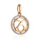 Golden Capricorn Sign Pendant, image , picture 3