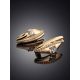Ultra Chic Gold Crystal Earrings, image , picture 2