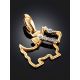 Golden Scottie Dog Pendant With Crystals, image , picture 2