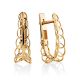Filigree Loop Golden Earrings, image 
