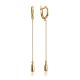 Refined Golden Dangle Earrings, image 