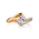 Ultra Feminine Gold Crystal Ring, Ring Size: 6.5 / 17, image , picture 3