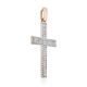 Gold Crystal Encrusted Cross Pendant, image , picture 3