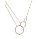 Trendy Geometric Golden Necklace, image 