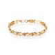 Ultra Feminine Design Golden Link Bracelet, image 
