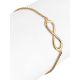 Golden Chain Bracelet With Infinity Symbol, image , picture 3