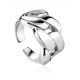 Industrial Design Silver Adjustable Ring The ICONIC, Ring Size: Adjustable, image 