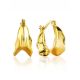 Chunky Gold Plated Silver Loop Earrings The Liquid, image 