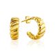 Retro Vibe Gold Plated Silver Stud Earrings The ICONIC, image 