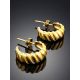 Retro Vibe Gold Plated Silver Stud Earrings The ICONIC, image , picture 2