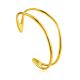 Chic Gold Plated Silver Cuff Bracelet The ICONIC, image 