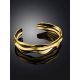Chic Gold Plated Silver Cuff Bracelet The Liquid, image , picture 2