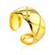 Chunky Gold Plated Silver Adjustable Ring The ICONIC, Ring Size: Adjustable, image 