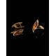 Refined Golden Ring With Cognac Amber, Ring Size: 8 / 18, image , picture 6