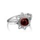Cherry Amber Silver Ring The Helios, Ring Size: 9.5 / 19.5, image , picture 5