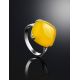 Silver Amber Ring The Byzantium, Ring Size: 5.5 / 16, image , picture 2