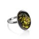 Silver Amber Adjustable Ring The Goji, Ring Size: Adjustable, image , picture 4