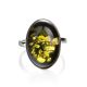 Silver Amber Adjustable Ring The Goji, Ring Size: Adjustable, image , picture 5