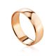 Wide Shank Golden Ring Without Stones, Ring Size: 6 / 16.5, image 