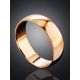 Wide Shank Golden Ring Without Stones, Ring Size: 6 / 16.5, image , picture 2