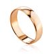 Glossy Golden Band Ring, Ring Size: 8.5 / 18.5, image 