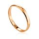 Glossy Stoneless Golden Ring, Ring Size: 6 / 16.5, image 