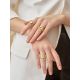 Trendy Textured Gold Plated Silver Ring The Liquid, Ring Size: Adjustable, image , picture 6