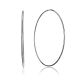 Lightweight White Gold Hoop Earrings, image 