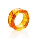 Engraved Amber Band Ring The Magma, Ring Size: 8 / 18, image , picture 4