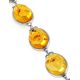 Link Amber Bracelet In Sterling Silver With Inclusions The Clio, image , picture 7