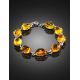 Link Amber Bracelet In Sterling Silver The Clio, image , picture 2