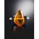 Designer Unisex Ring With Genuine Amber The Grunge, Ring Size: 13 / 22, image , picture 2