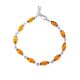 Link Amber Bracelet In Sterling Silver The Petal, image , picture 4