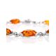 Link Amber Bracelet In Sterling Silver The Petal, image , picture 3