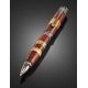 Handcrafted Acacia Wood Ball Pen With Amber, image , picture 2