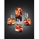 Mosaic Open Ring With Cognac Amber And White Polymer The Dalmatian, Ring Size: Adjustable, image , picture 4