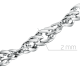 Silver Singapore chain, Length: 40, image , picture 2