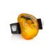 One Size Mens Ring With Amber The Grunge, Ring Size: / 23, image , picture 3