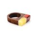 Handcrafted Amber Ring With Multicolor Wood The Indonesia, Ring Size: 8.5 / 18.5, image , picture 3