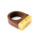 Brazilwood Ring With Honey Amber The Indonesia, Ring Size: 9 / 19, image , picture 3