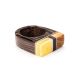 Multicolor Handcrafted Wooden Ring With Bright Honey Amber The Indonesia, Ring Size: 5.5 / 16, image , picture 3