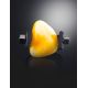 Unisex Rubber Ring With Amber Centerpiece The Grunge, Ring Size: 13 / 22, image , picture 2