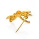 Gold Plated Dragonfly Brooch With Amber And Crystals The Beoluna, image , picture 4