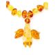 Amber Angel Shaped Pendant Necklace, image , picture 4
