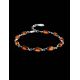 Link Amber Bracelet In Sterling Silver The Petal, image , picture 2