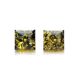 Green Amber Stud Earrings The Ovation, image , picture 3