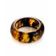 Cognac Amber Band Ring The Magma, image , picture 3
