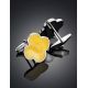 Alhambra Amber Cufflinks In Sterling Silver The Monaco, image , picture 2