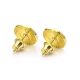 Amber Studs In Gold-Plated Silver The Monaco, image , picture 5