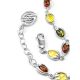 Silver Amber Link Bracelet The Astrid, image , picture 4